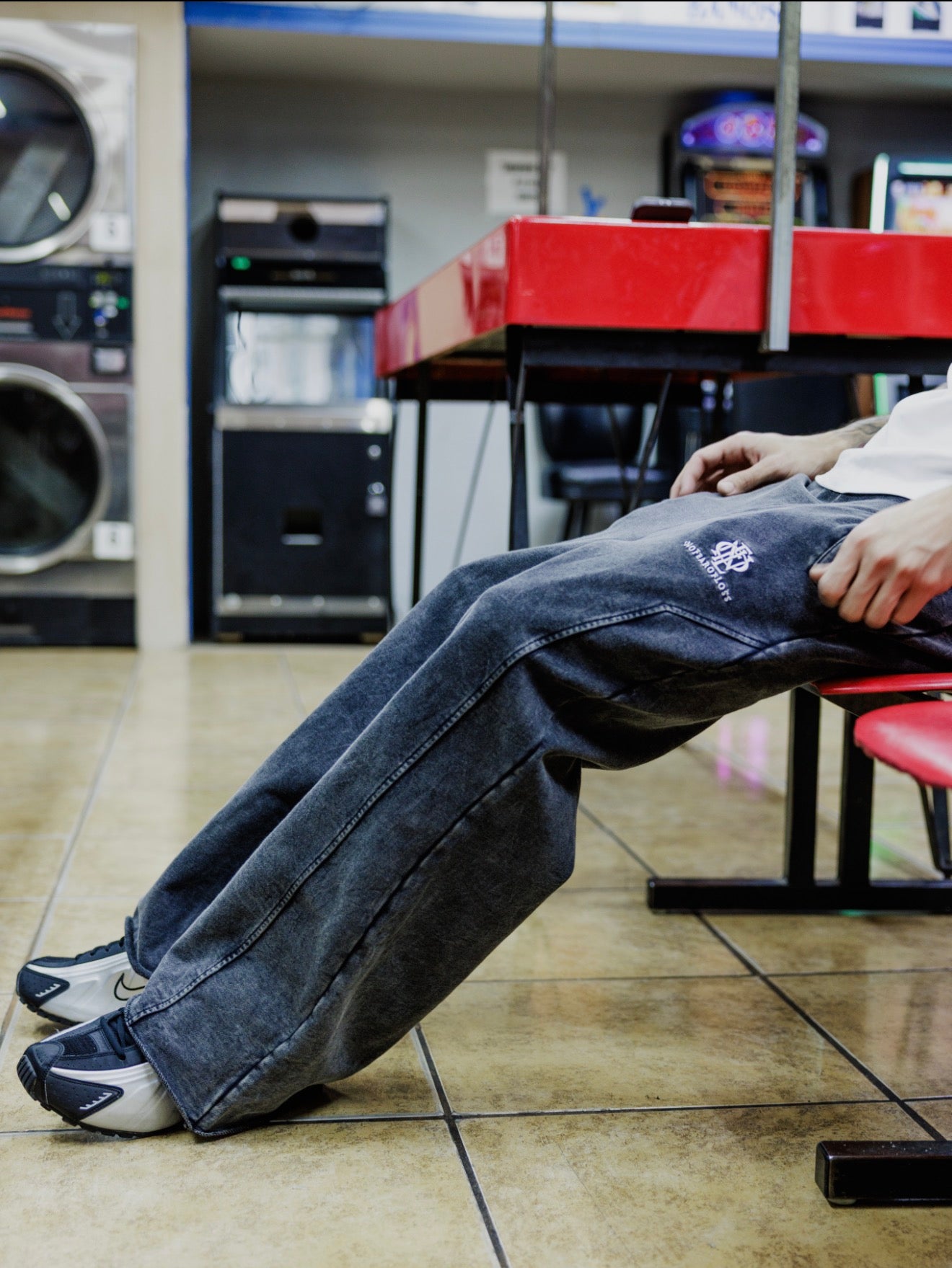 Runaway Black Sweats (Washed)